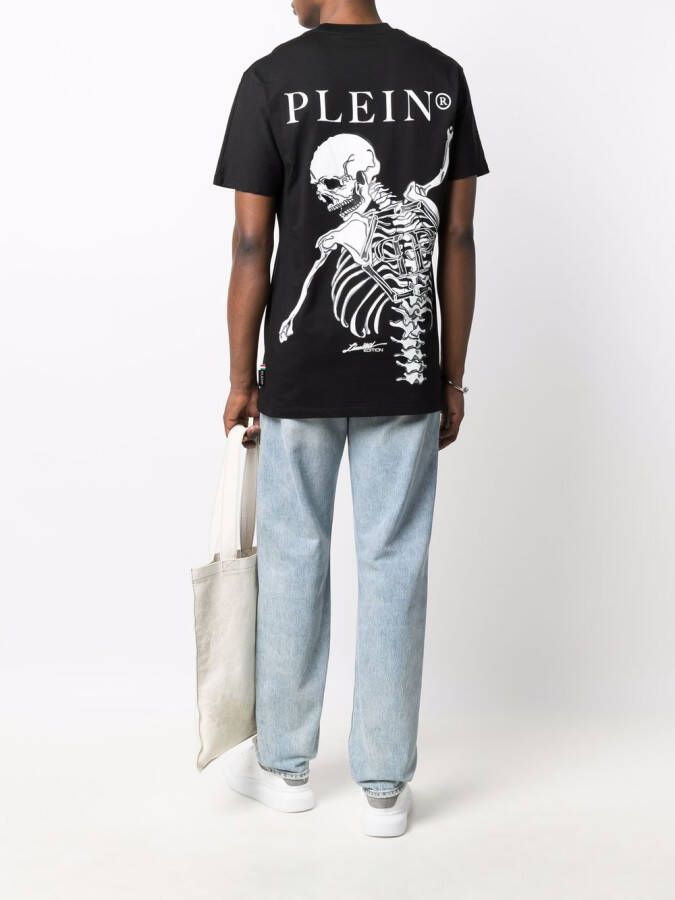 Philipp Plein T-shirt met skeletprint Zwart