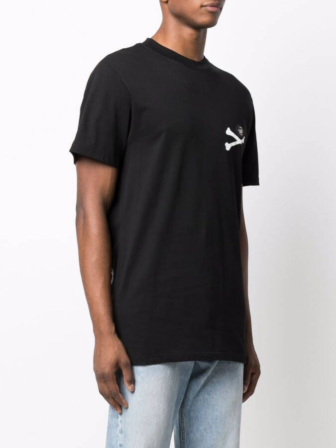 Philipp Plein T-shirt met skeletprint Zwart