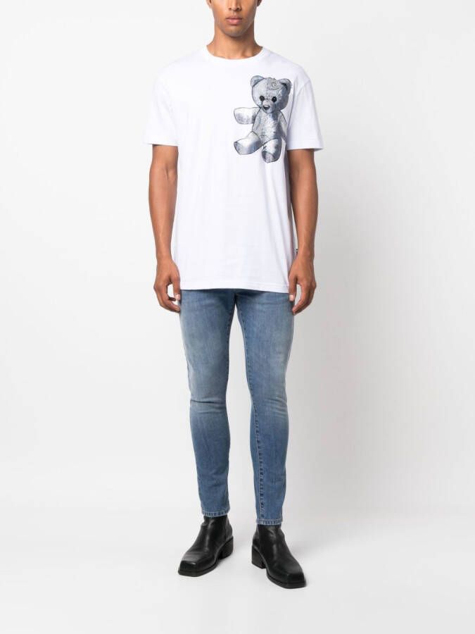 Philipp Plein T-shirt met teddybeerprint Blauw