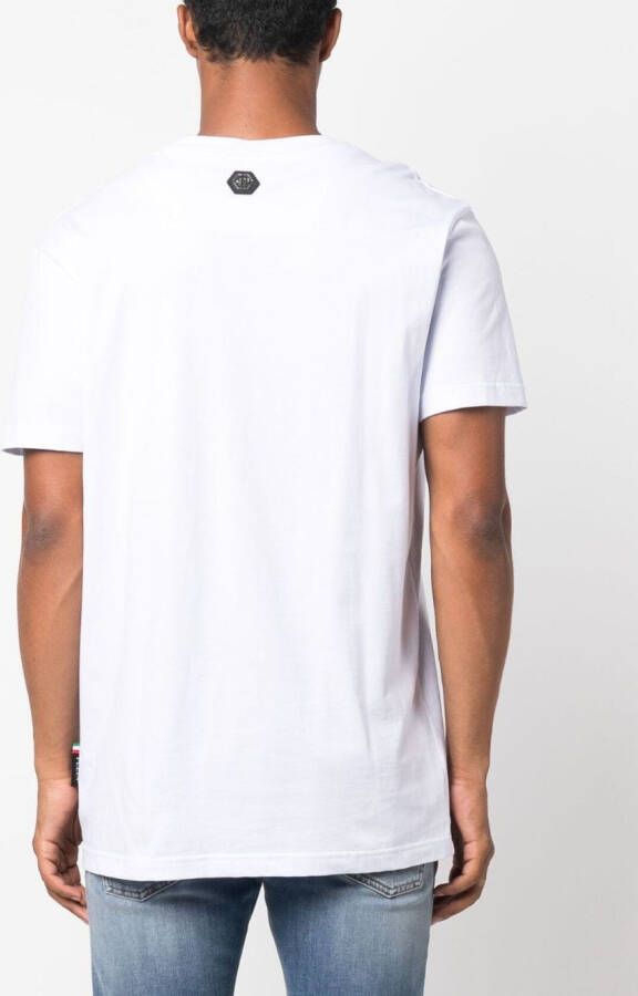 Philipp Plein T-shirt met teddybeerprint Blauw