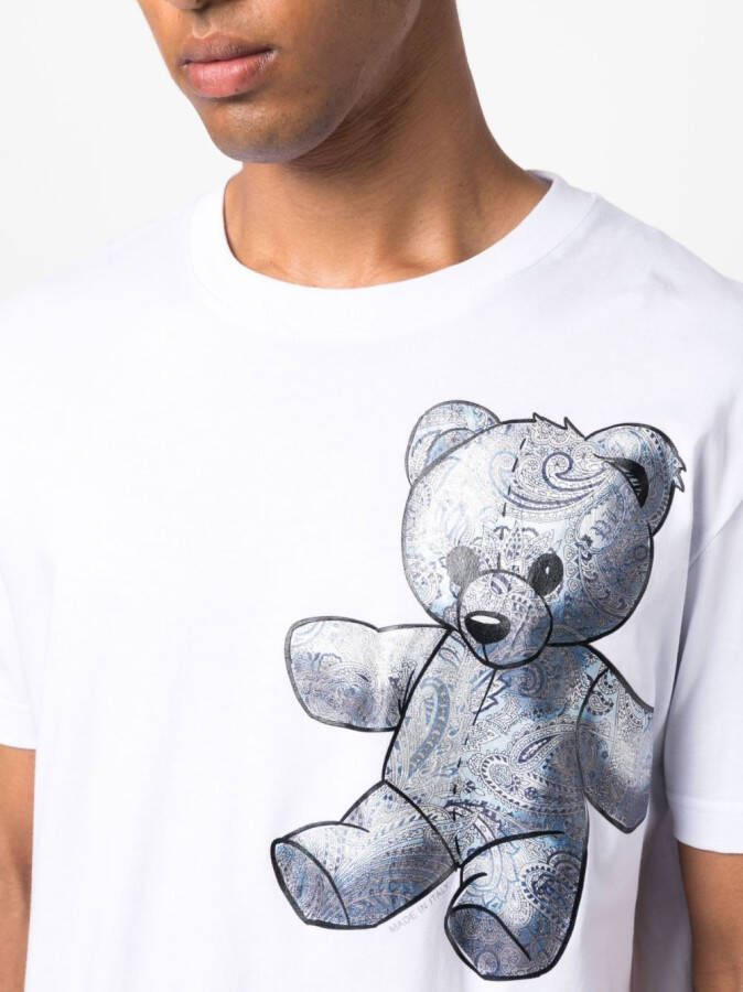 Philipp Plein T-shirt met teddybeerprint Blauw