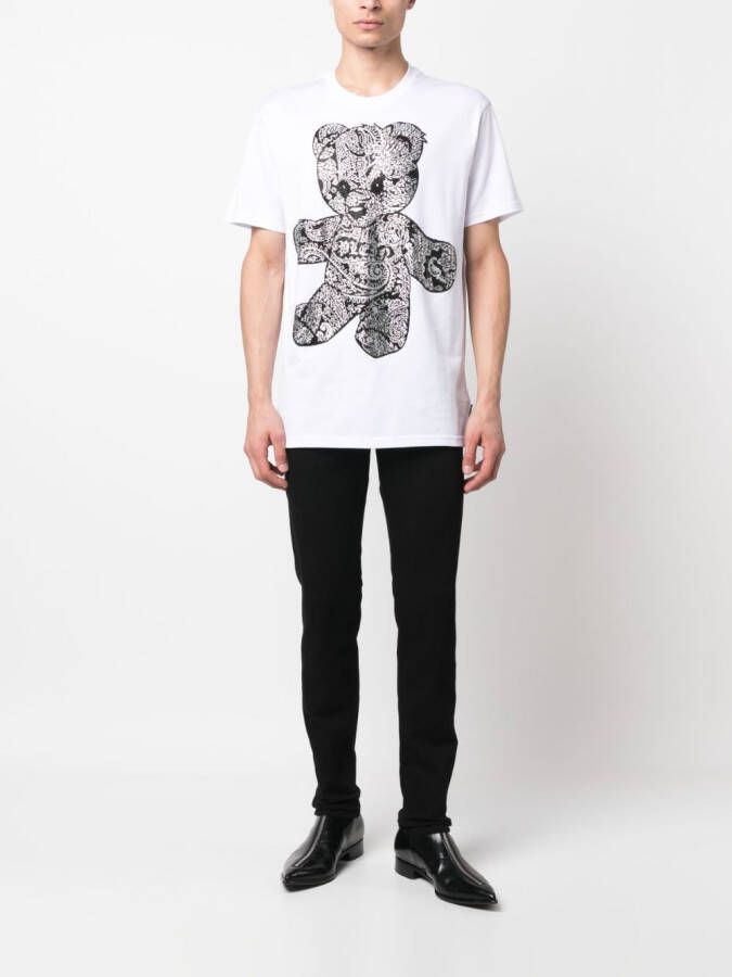 Philipp Plein T-shirt met teddybeerprint Wit