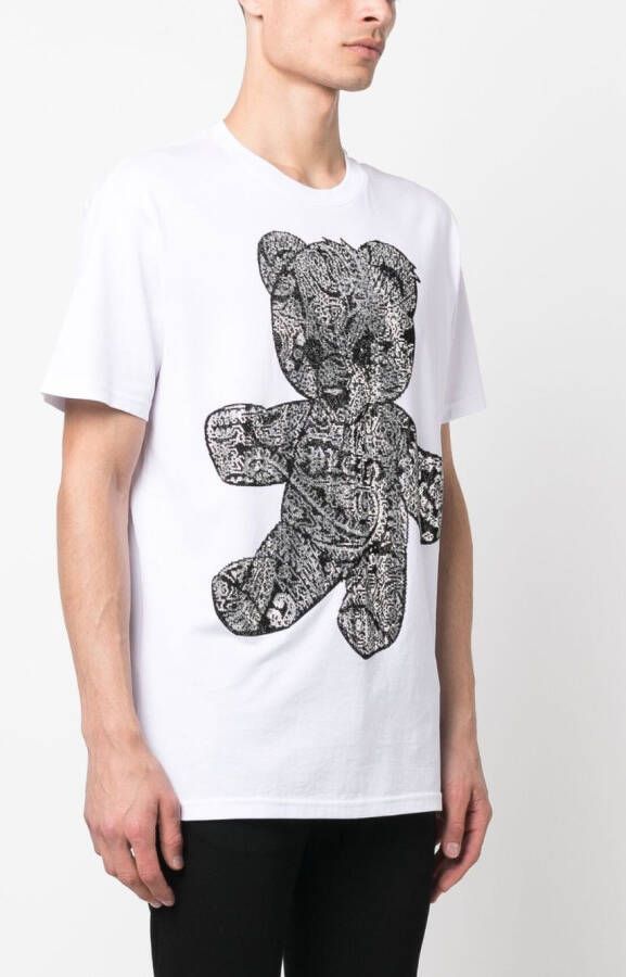 Philipp Plein T-shirt met teddybeerprint Wit