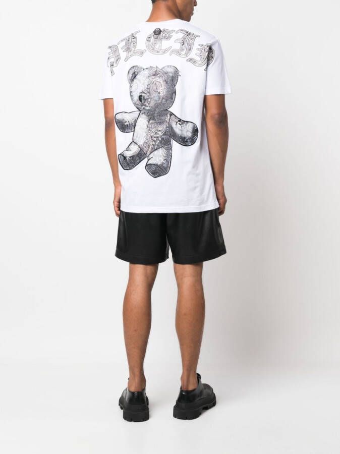 Philipp Plein T-shirt met teddybeerprint Wit
