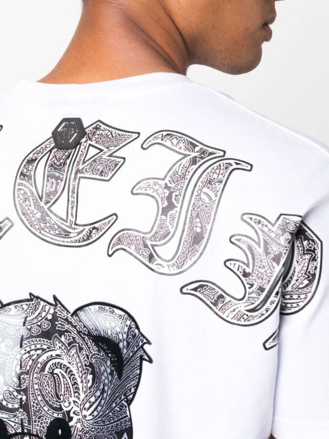 Philipp Plein T-shirt met teddybeerprint Wit