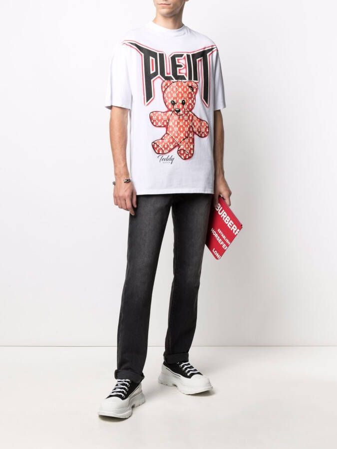 Philipp Plein T-shirt met teddybeerprint Wit