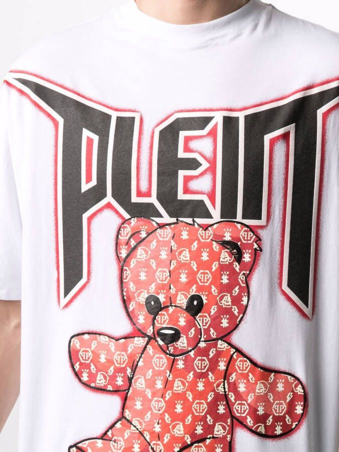 Philipp Plein T-shirt met teddybeerprint Wit