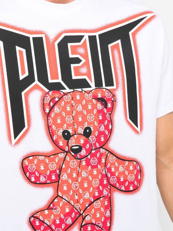 Philipp Plein T-shirt met teddybeerprint Wit
