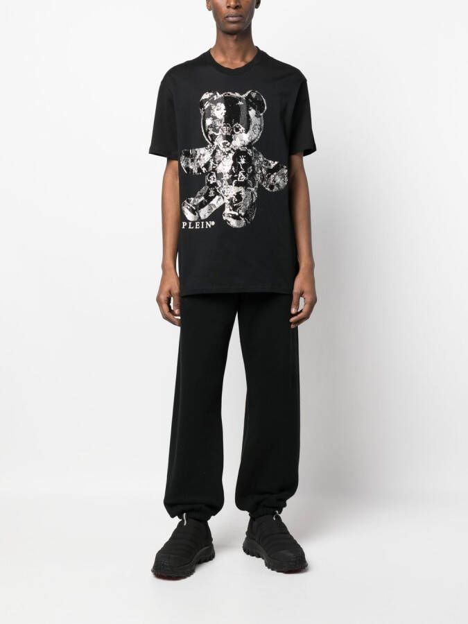 Philipp Plein T-shirt met teddybeerprint Zwart