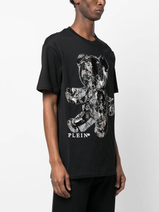 Philipp Plein T-shirt met teddybeerprint Zwart