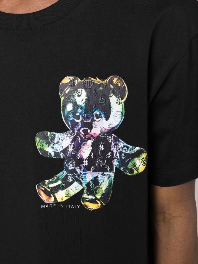 Philipp Plein T-shirt met teddybeerprint Zwart