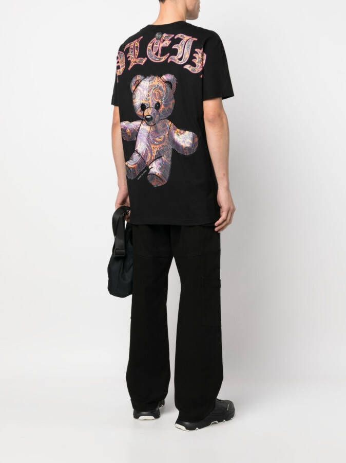 Philipp Plein T-shirt met teddybeerprint Zwart