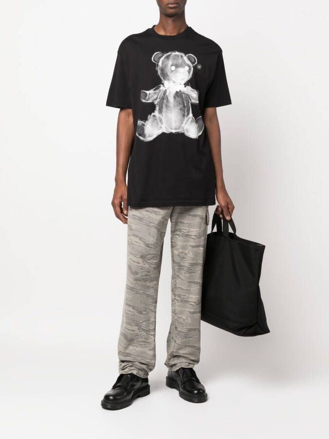 Philipp Plein T-shirt met teddybeerprint Zwart