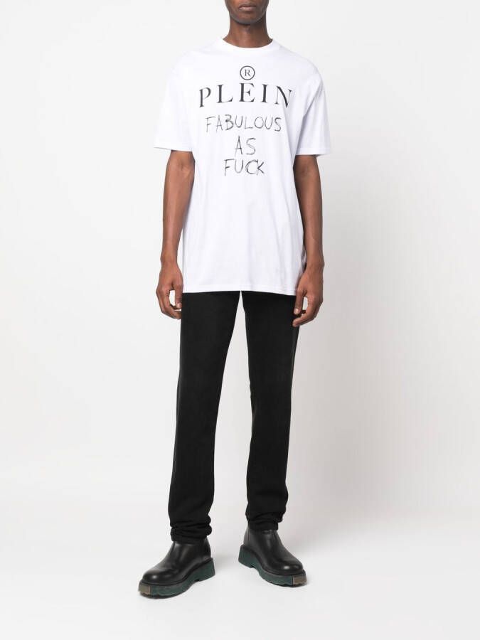 Philipp Plein T-shirt met tekst Wit