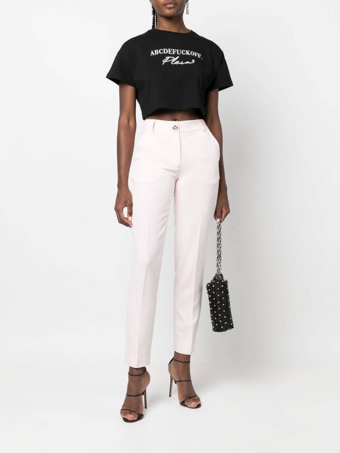 Philipp Plein T-shirt met tekst Zwart