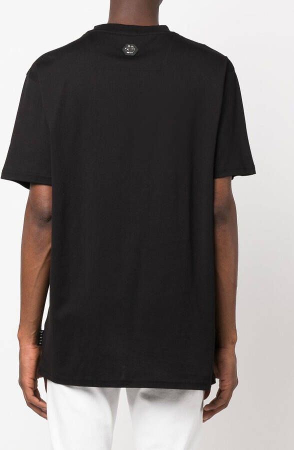 Philipp Plein T-shirt met tekst Zwart