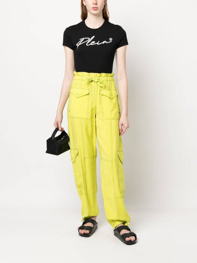 Philipp Plein T-shirt verfraaid met logo Zwart