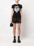 Philipp Plein T-shirt verfraaid met stras Zwart - Thumbnail 2