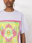 Philipp Plein T-shirtjurk met barokprint Grijs - Thumbnail 3