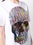 Philipp Plein T-shirtjurk met doodskop van stras Wit - Thumbnail 5