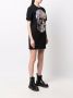 Philipp Plein T-shirtjurk met doodskop van stras Zwart - Thumbnail 3