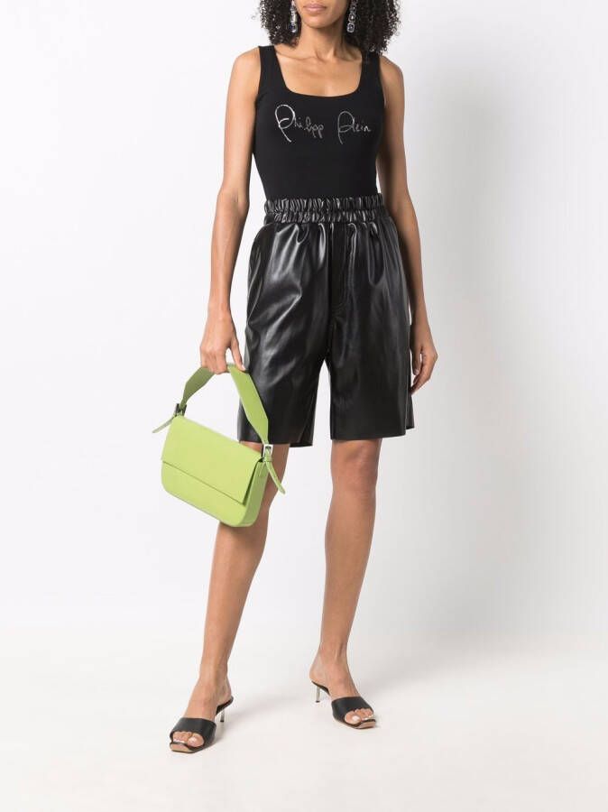 Philipp Plein Tanktop met logo Zwart