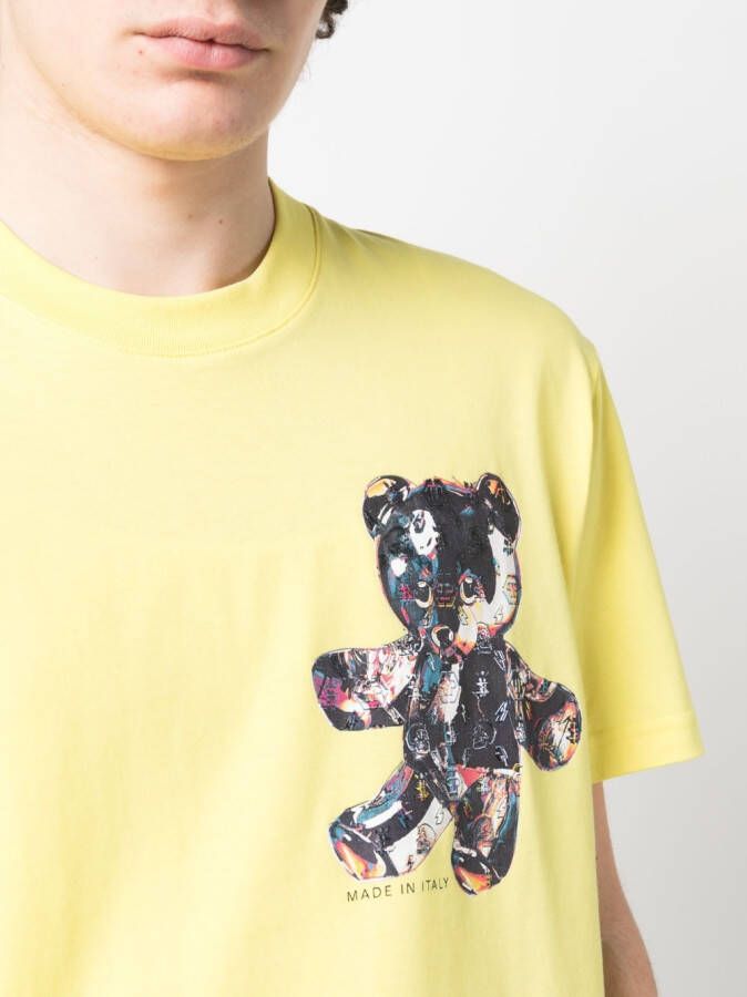Philipp Plein T-shirt met teddybeerprint Geel