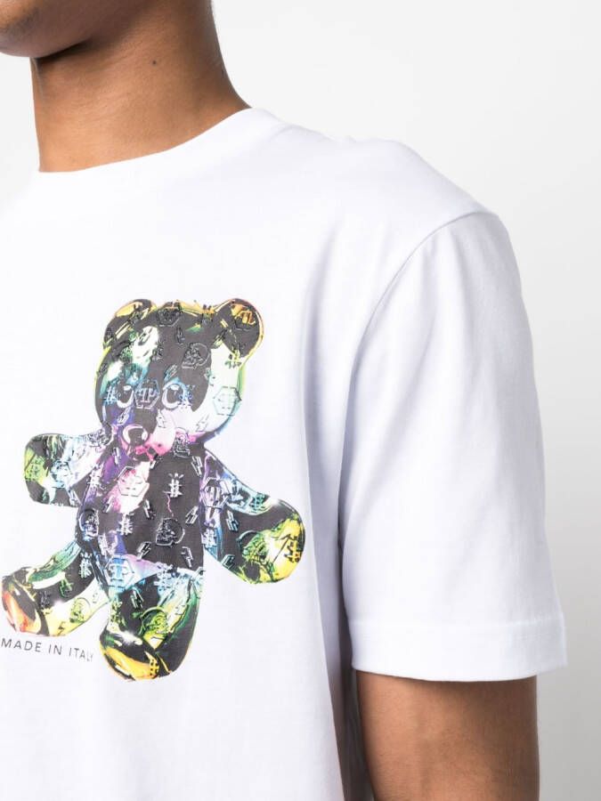 Philipp Plein T-shirt met teddybeerprint Wit