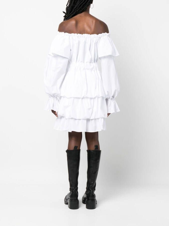 Philipp Plein Gelaagde mini-jurk Wit