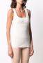 Philipp Plein Top met geborduurd logo Beige - Thumbnail 3