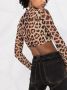 Philipp Plein Top met luipaardprint Bruin - Thumbnail 3