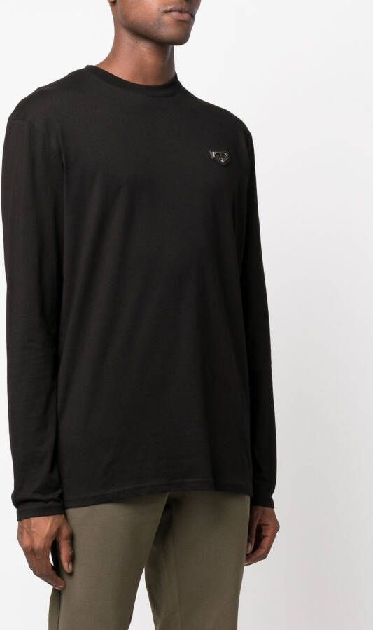 Philipp Plein T-shirt met logoprint Zwart