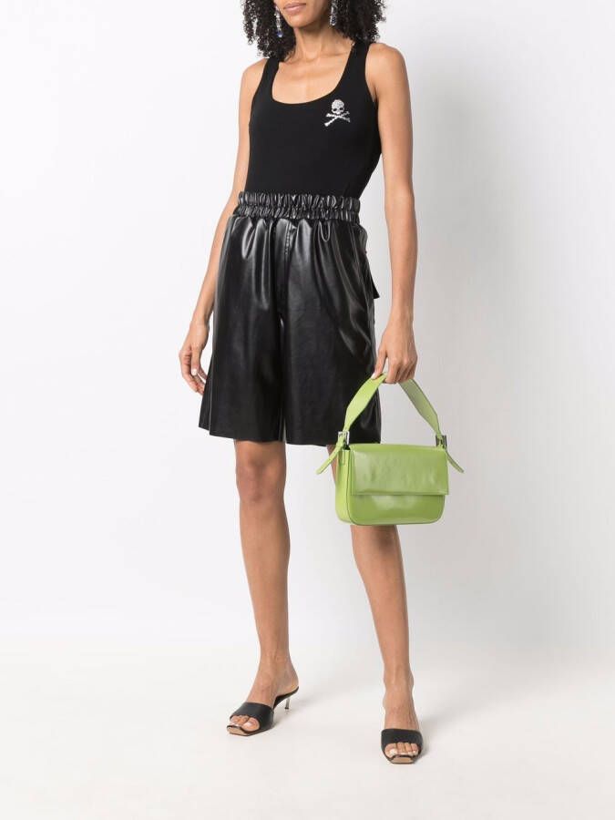 Philipp Plein Top versierd met strass Zwart