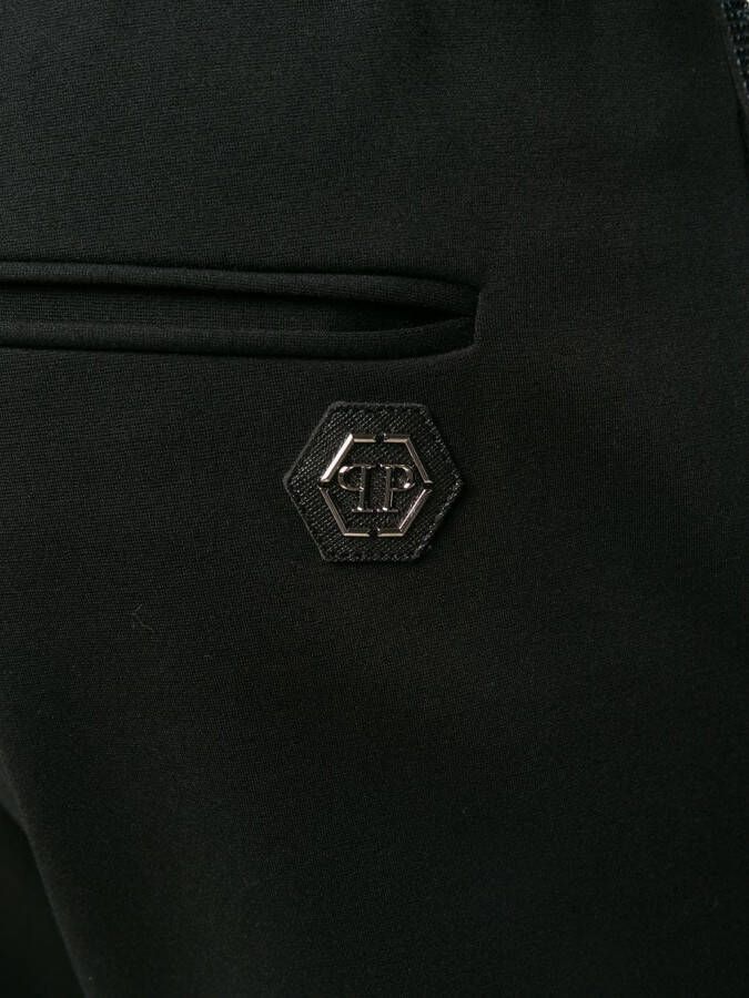 Philipp Plein trainingsbroek met logoband Zwart