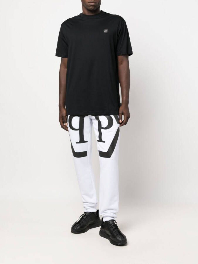 Philipp Plein Trainingsbroek met logoprint Wit