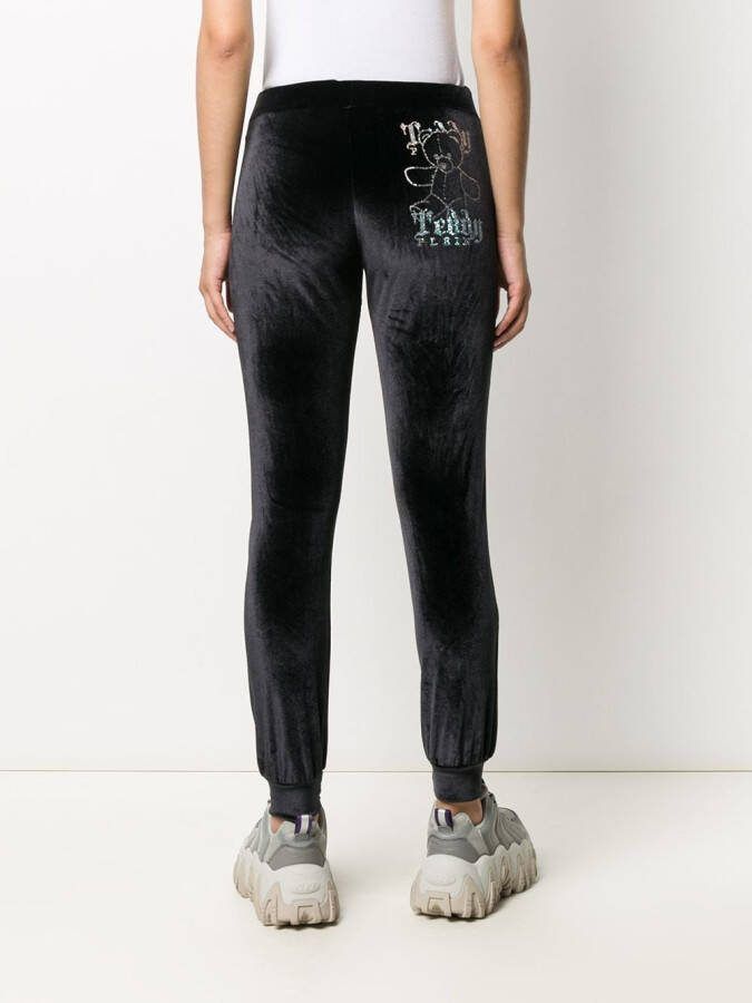 Philipp Plein Trainingsbroek met monogram Zwart