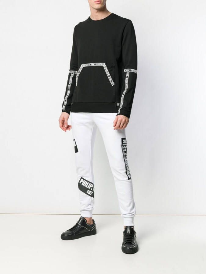 Philipp Plein Trainingsbroek met print Wit