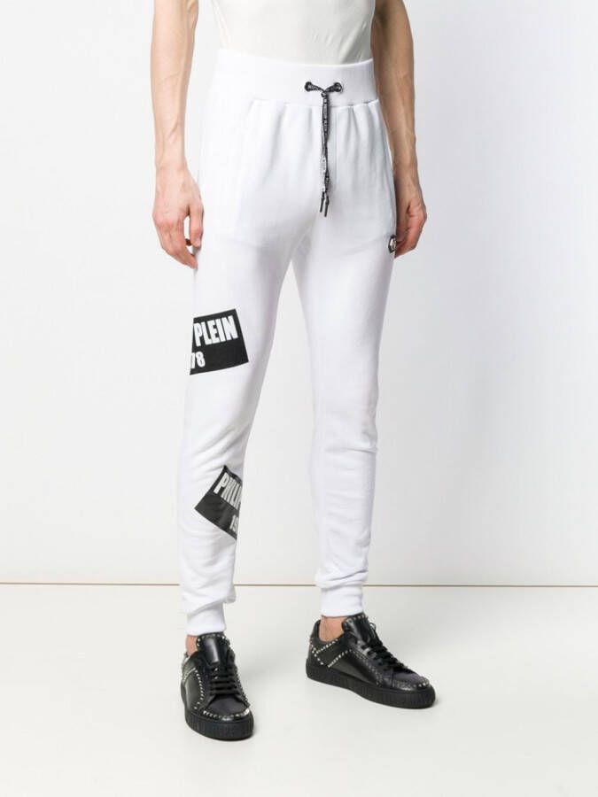 Philipp Plein Trainingsbroek met print Wit