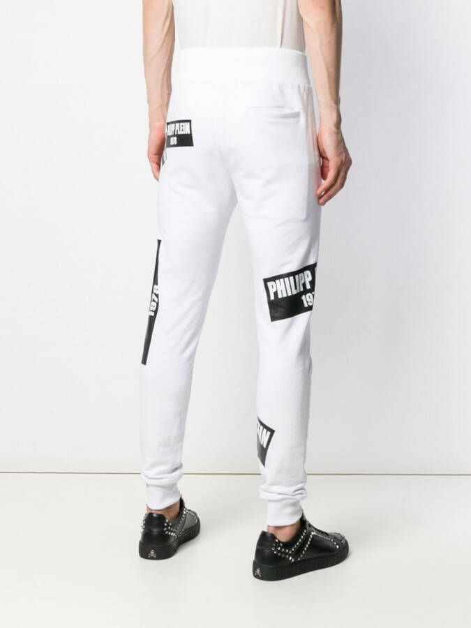 Philipp Plein Trainingsbroek met print Wit