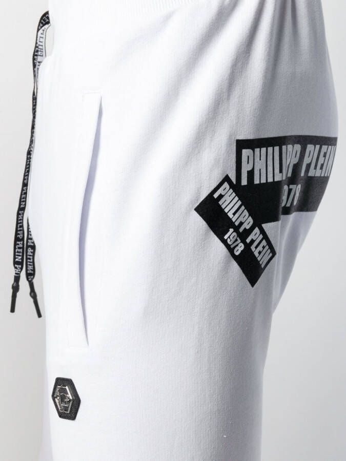 Philipp Plein Trainingsbroek met print Wit