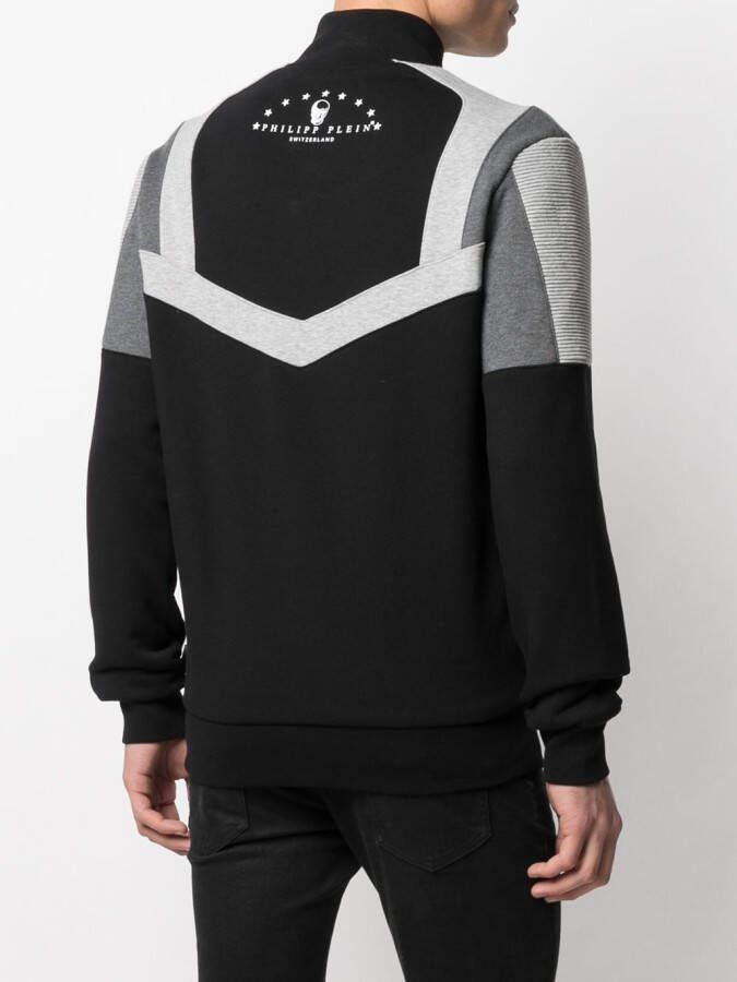 Philipp Plein Trainingsjack met vlakken Zwart