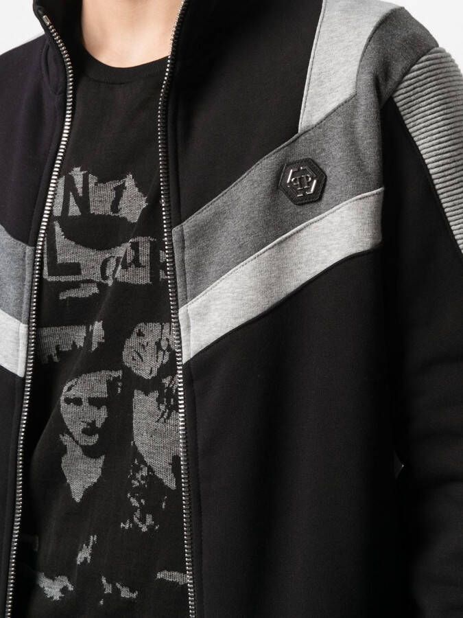 Philipp Plein Trainingsjack met vlakken Zwart