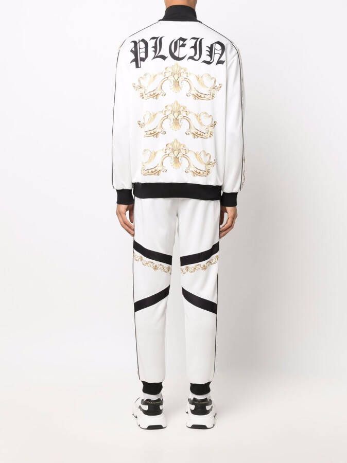 Philipp Plein Trainingspak met barokprint Wit