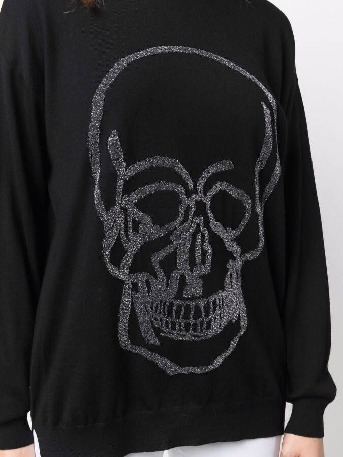 Philipp Plein Trui met doodskopprint Zwart