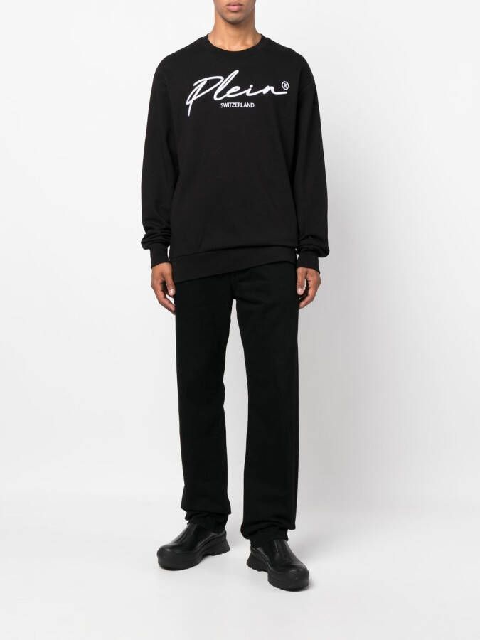 Philipp Plein Trui met logo Zwart