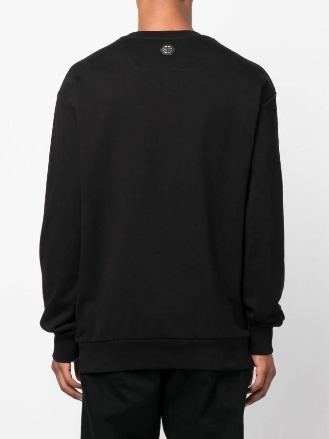 Philipp Plein Trui met logo Zwart