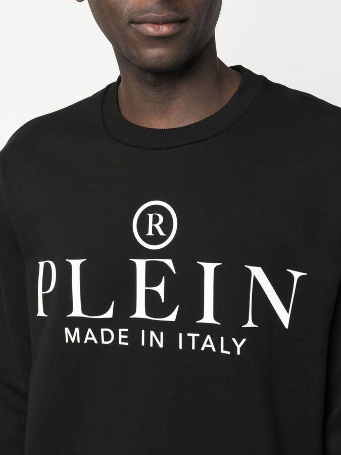 Philipp Plein Trui met logoprint Zwart