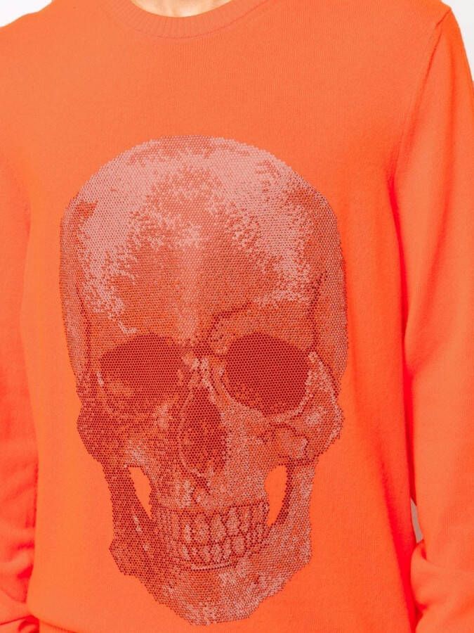 Philipp Plein Trui met ronde hals Oranje