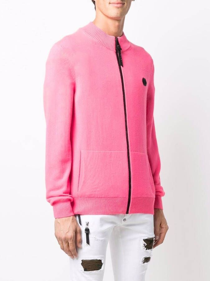 Philipp Plein Vest met rits Roze