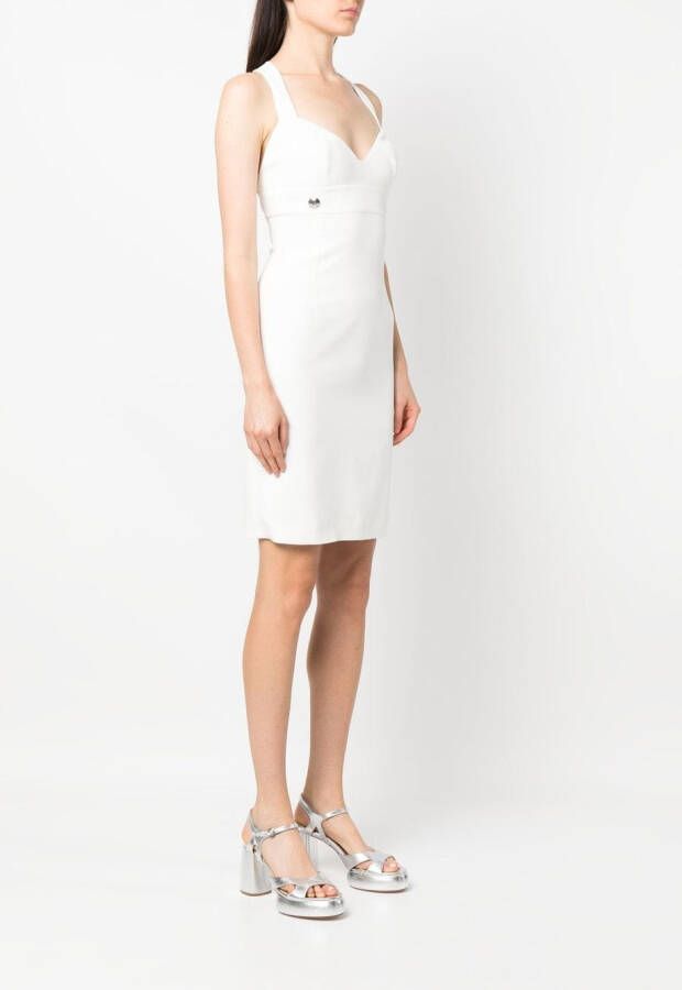Philipp Plein Zijden mini-jurk Wit